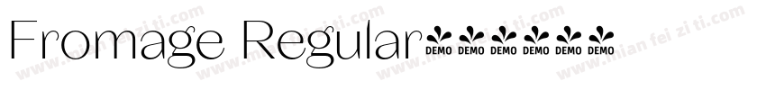 Fromage Regular字体转换